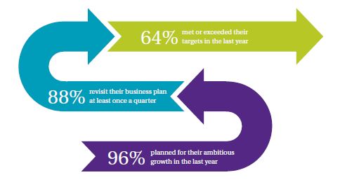 Plan to succeed diagram taken from GrowthAccelerator Hyper Growth Insights Study 2014